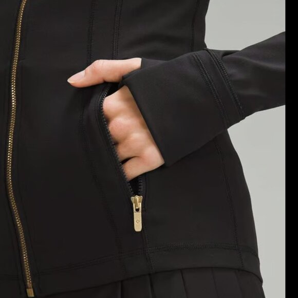 Lululemon Define Jacket *Nulu Black / Gold Size 12 - Picture 7 of 11